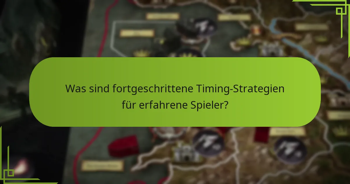 Welche häufigen Timing-Konflikte treten während des Spiels auf?