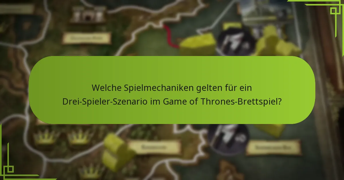 Welche Strategien sind für das Gameplay mit drei Spielern effektiv?